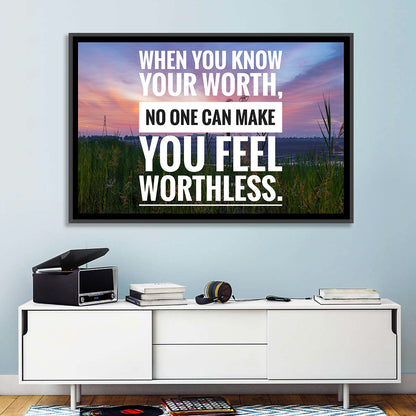 When You Know Your Worth Wall Art