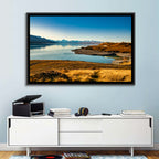 Lake Pukaki Golden Hour with Mount Cook Wall Art