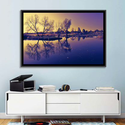 Winter Lake Morning Wall Art