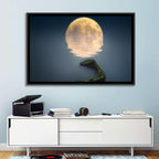 Moonlit Shipwreck Reflection Wall Art