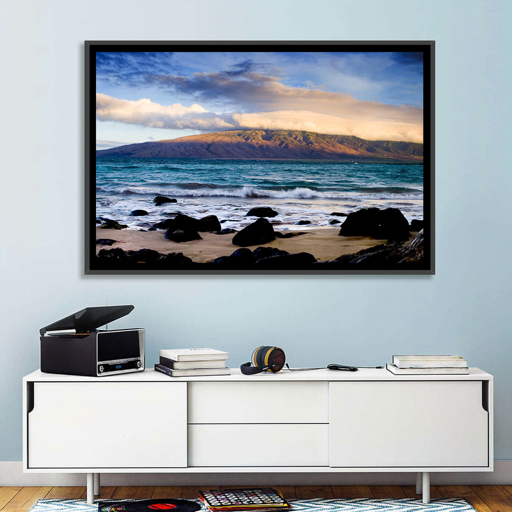 Kihei Golden Coastline Wall Art