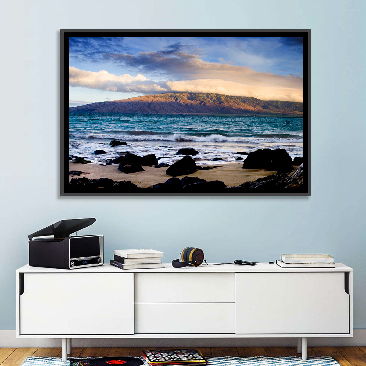 Kihei Golden Coastline Wall Art