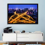 Hanyang District Interchange Nightscape Wall Art