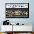 Ushuaia Harbor and Snowcapped Mountains Wall Art