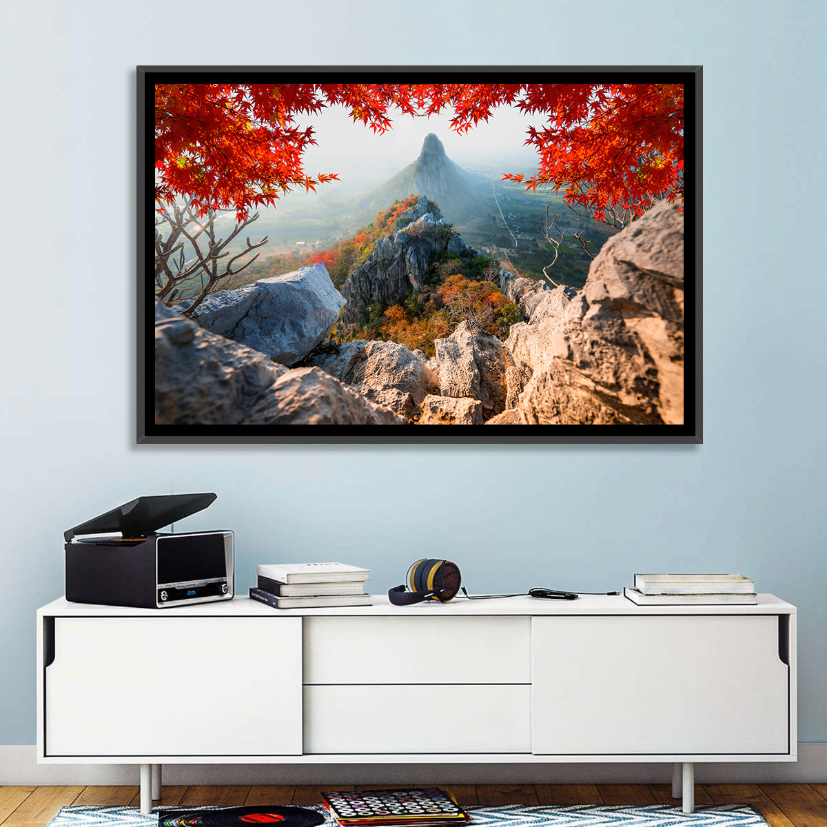 Khao Nor Maple Framed Peak Wall Art