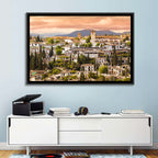 Granada Albaicín Sunset Cityscape Wall Art