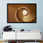 Worms-eye Spiral Staircase Wall Art