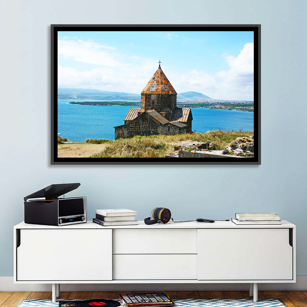 Sevanavank Monastery, Lake Sevan Wall Art in a room, landscape