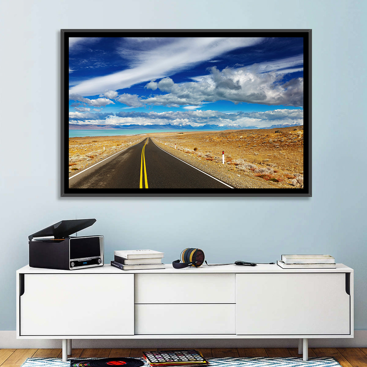 Road to Viedma Lake, Patagonia Wall Art in a room, landscape