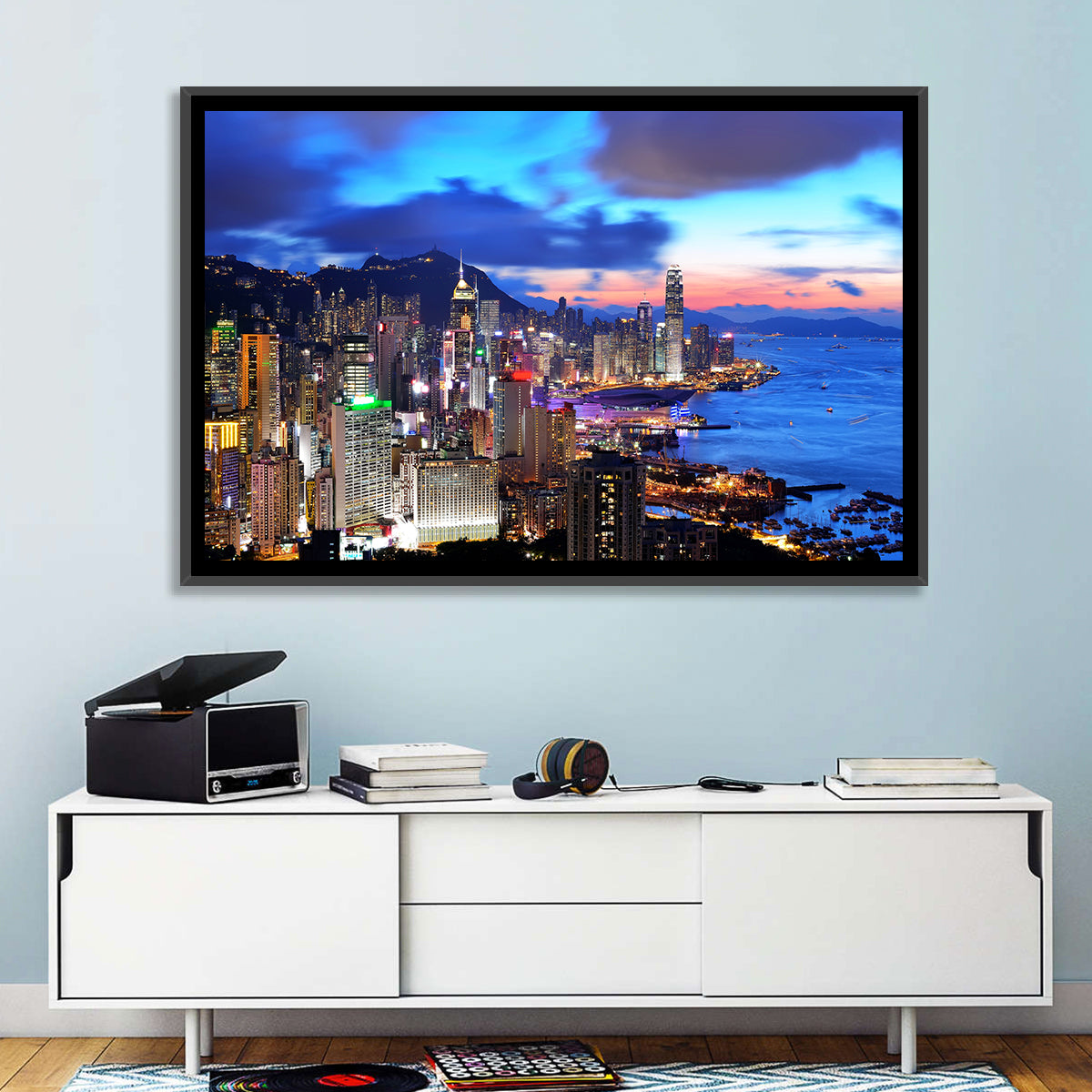 Hong Kong Coastal Skyline Wall Art