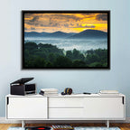 Blue Ridge Mountains Asheville Sunset Wall Art