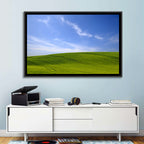 Rolling Green Hill with Blue Sky Wall Art