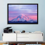 Mount Rainier Alpenglow with Lenticular Cloud Wall Art