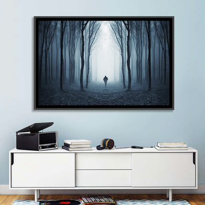 Man & Creepy Forest Wall Art