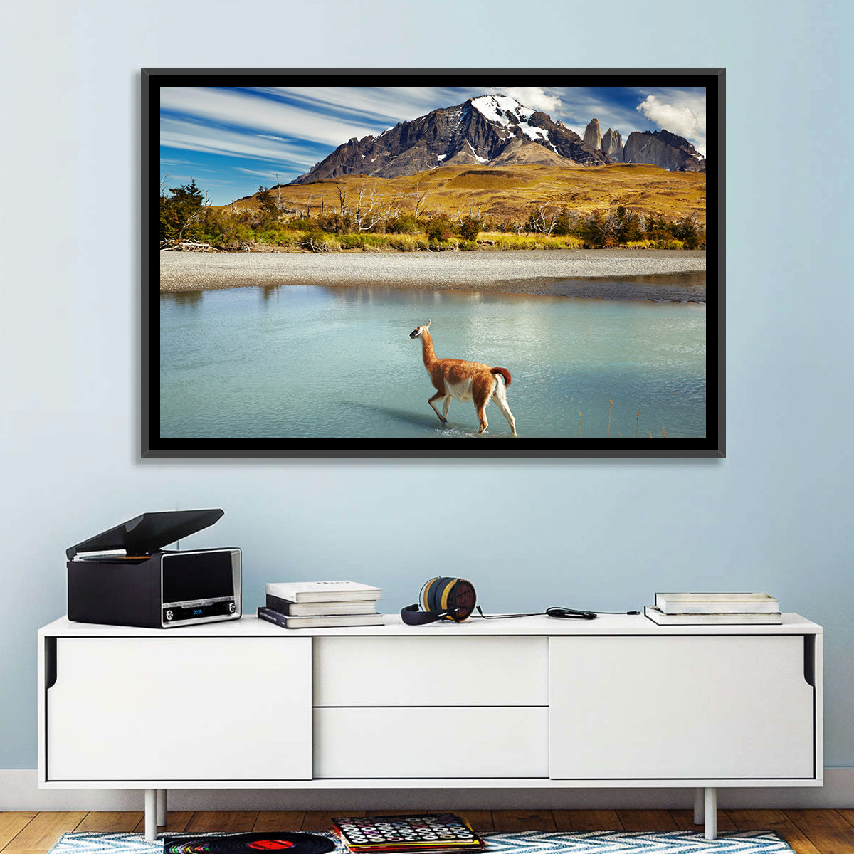 Torres Del Paine, Patagonia Wall Art in a room, landscape