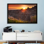 Badlands National Park Sunset Wall Art