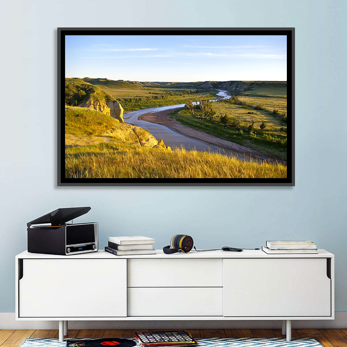Little Missouri River Wall Art in a room, landscape