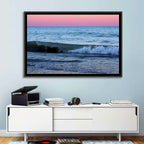 Lake Michigan Sunset with Sailboat Wall Art