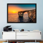 Azure Window Sunset, Dwejra Wall Art