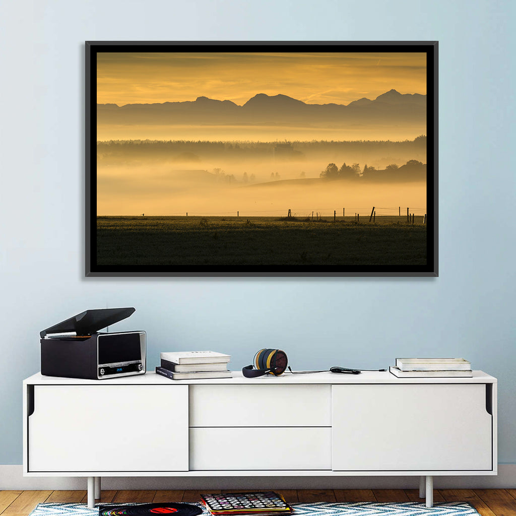 Bavarian Alps Morning Haze Wall Art