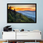 Great Smoky Mountains Sunset Wall Art