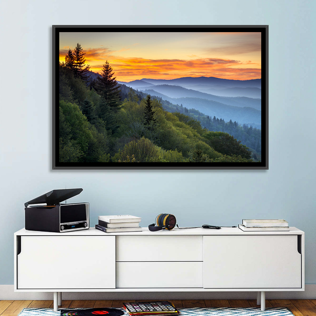Great Smoky Mountains Sunset Wall Art