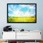 Watercolor Wildflower Field Wall Art