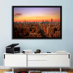 Kuwait City Skyline at Dusk Wall Art