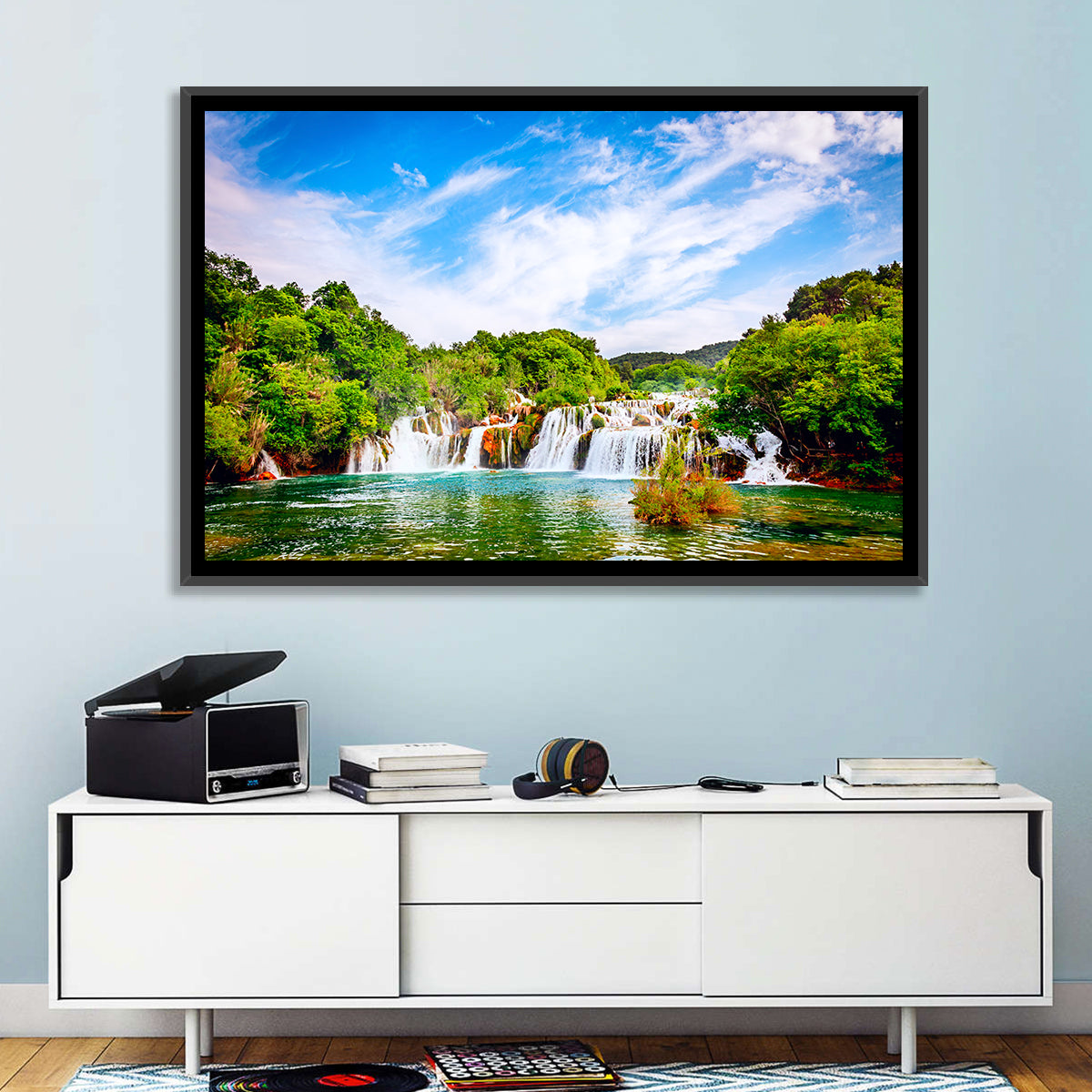 Skradinski Buk Waterfall, Krka Wall Art in a room, landscape