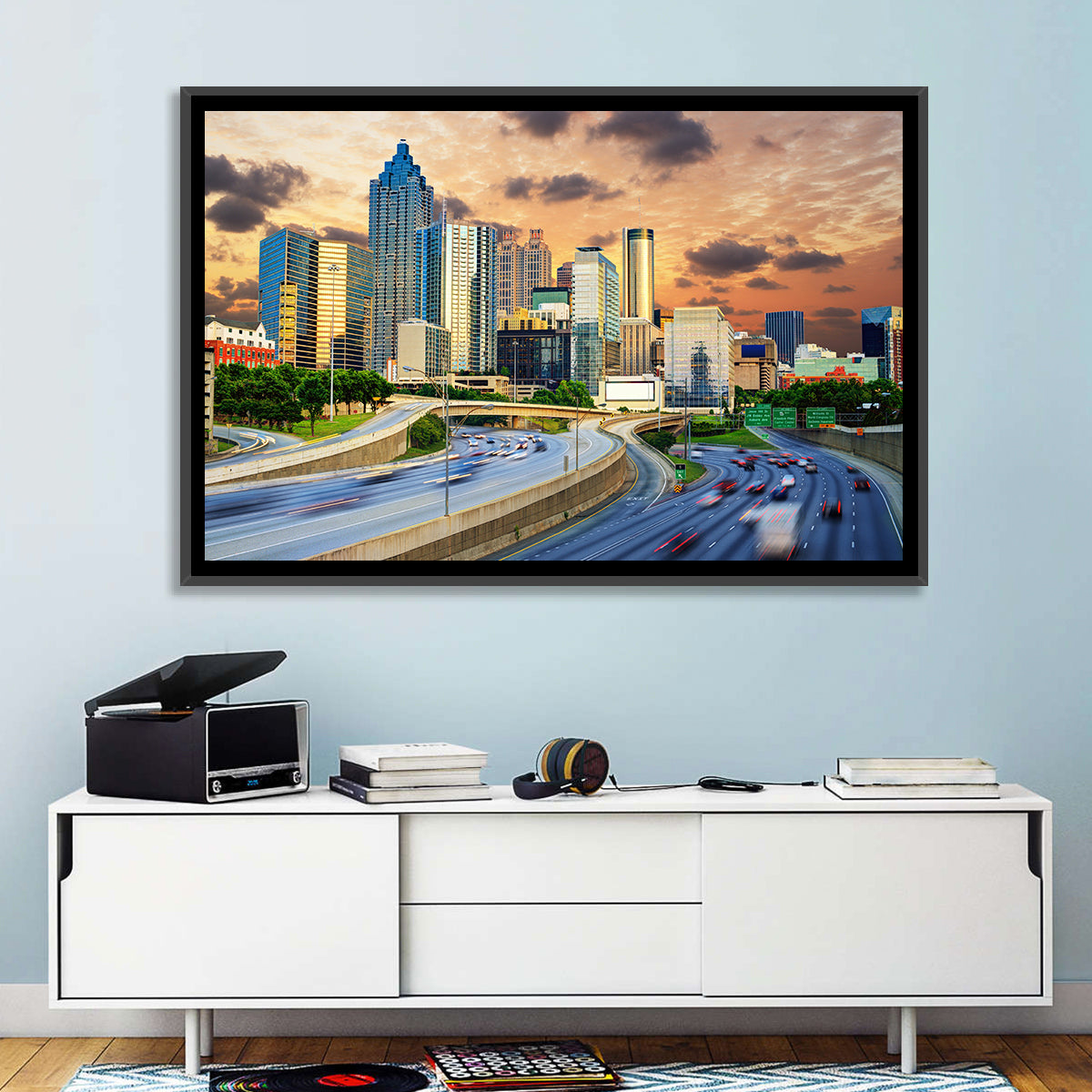 Atlanta Downtown Skyline Wall Art