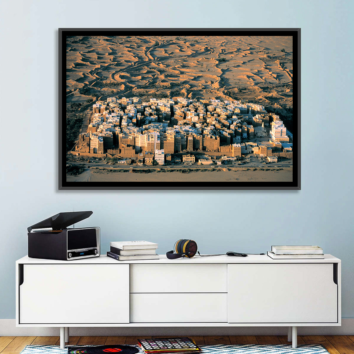 Shibam Mudbrick Cityscape Wall Art