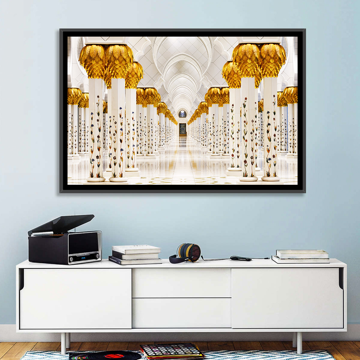 Sheikh Zayed Grand Mosque Colonnade Wall Art