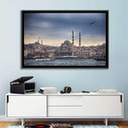 Istanbul Skyline with New Mosque Wall Art