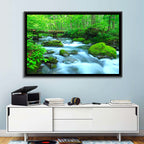 Mossy Forest Stream Wall Art