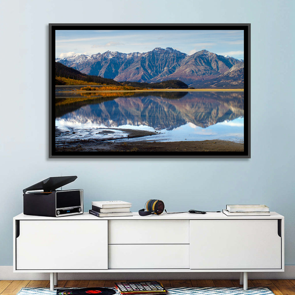 Kluane Lake Autumn Reflection Wall Art