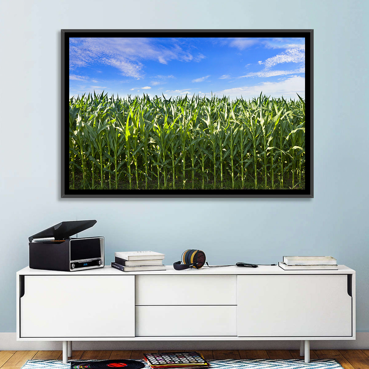 Green Corn Field Wall Art
