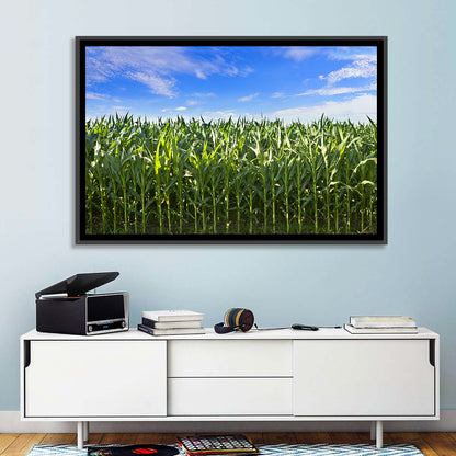 Green Corn Field Wall Art