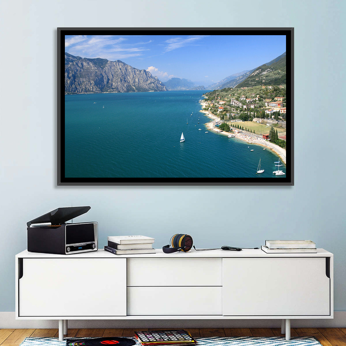 Malcesine, Lake Garda Wall Art in a room, landscape