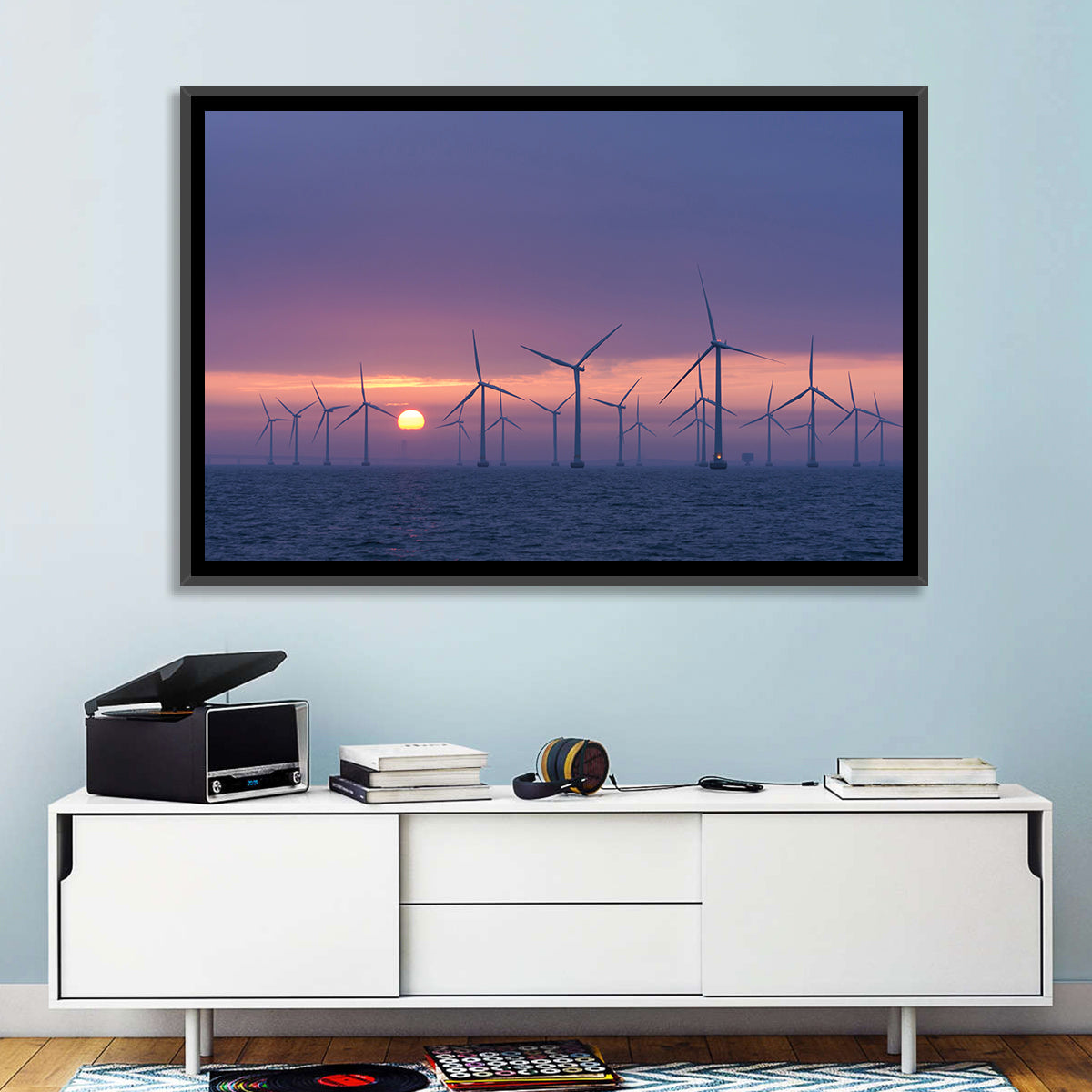 Twilight Offshore Wind Farm Wall Art