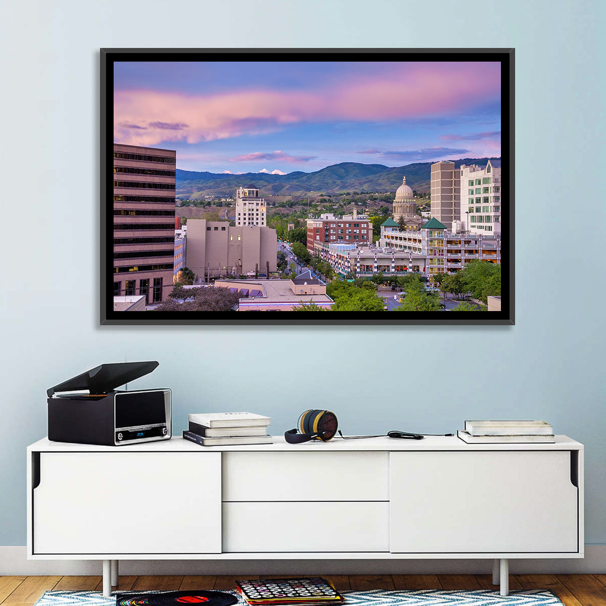 Boise Downtown at Golden Hour Wall Art