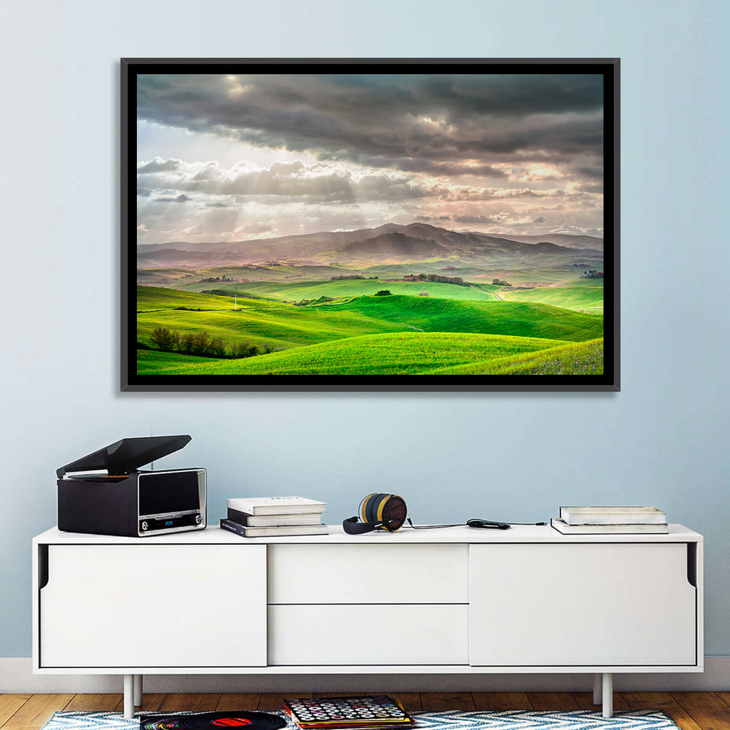 Tuscan Sunlit Hills Wall Art