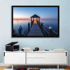 Pamlico Sound Twilight Gazebo Wall Art