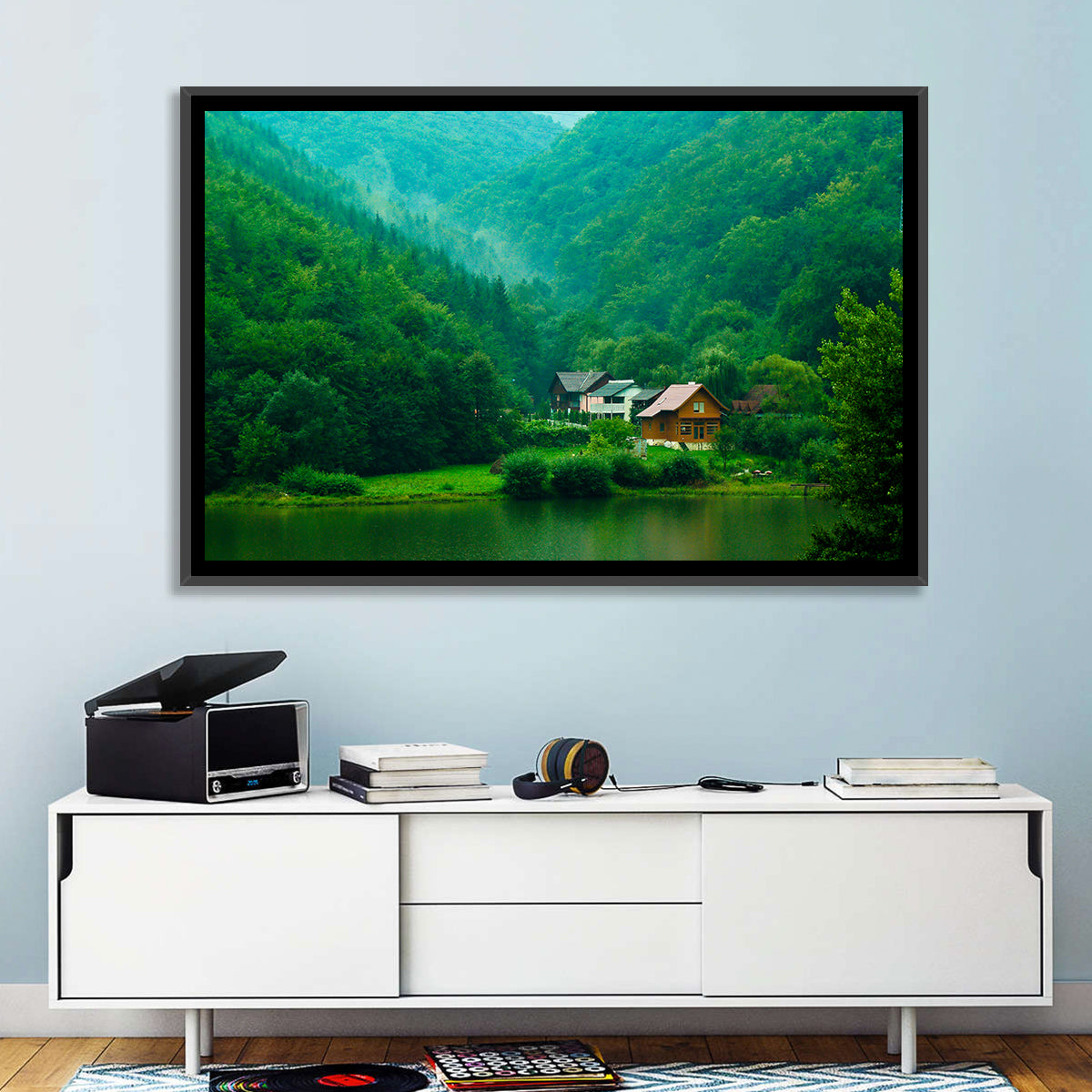 Mist Over Lake Tarnita Wall Art