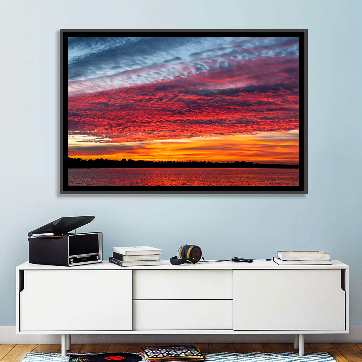 Lake Ijssel Sunset Wall Art