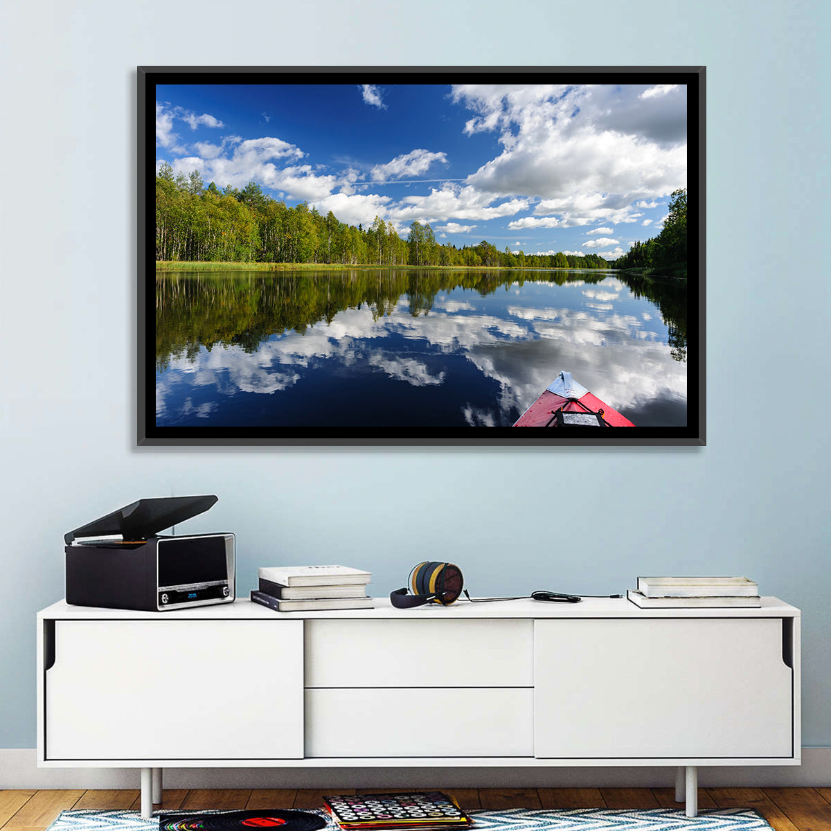 Karelia Kayak Reflection Wall Art