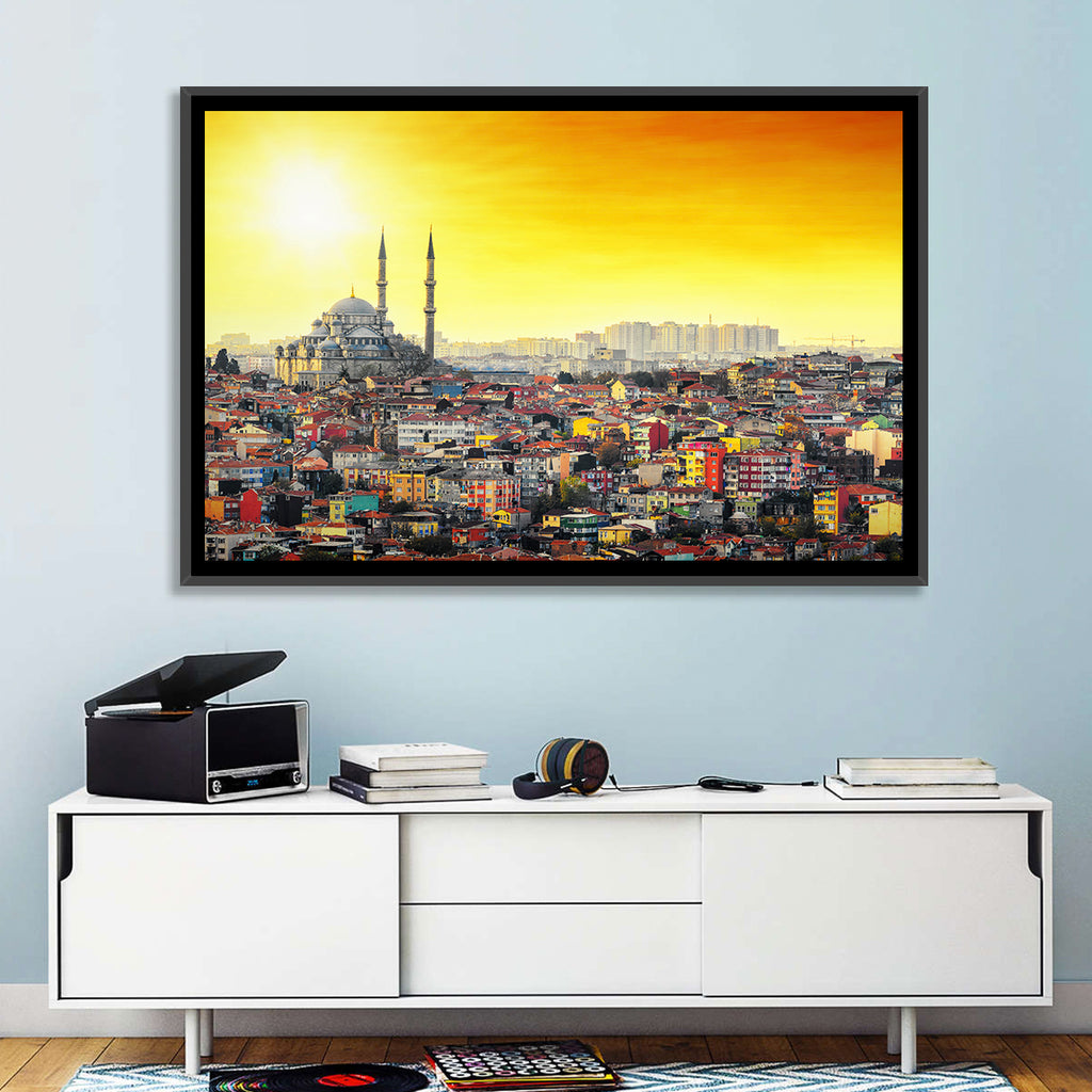 Fatih Mosque at Sunset Wall Art