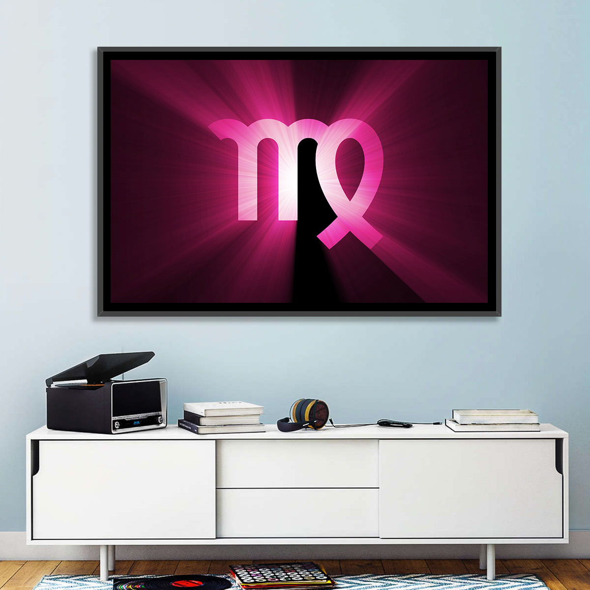 Radiant Virgo Symbol Wall Art