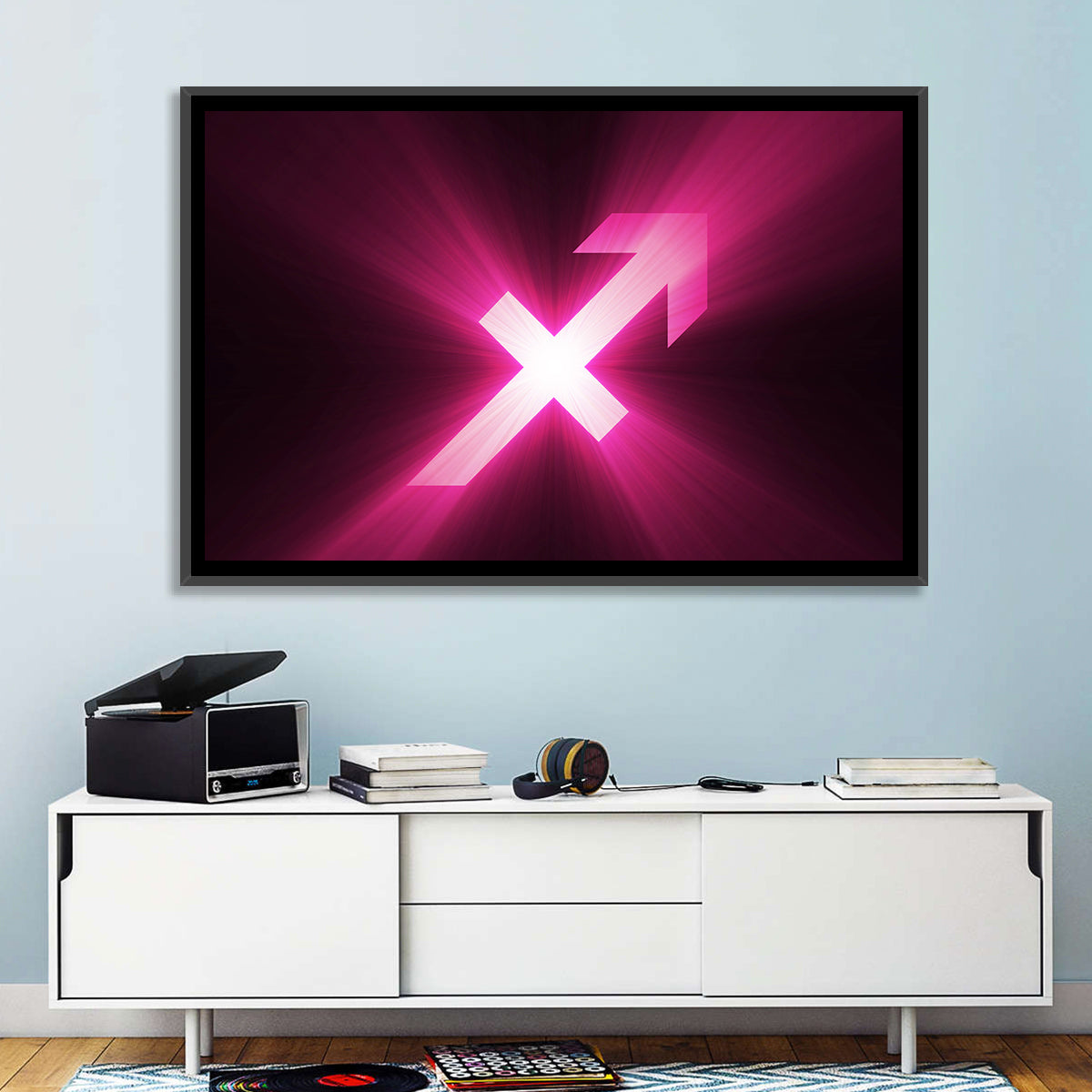 Cosmic Sagittarius Symbol Wall Art