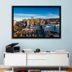 Salt Lake City Skyline at Golden Hour Wall Art