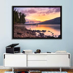 Lake Mcdonald Sunset Reflection Wall Art